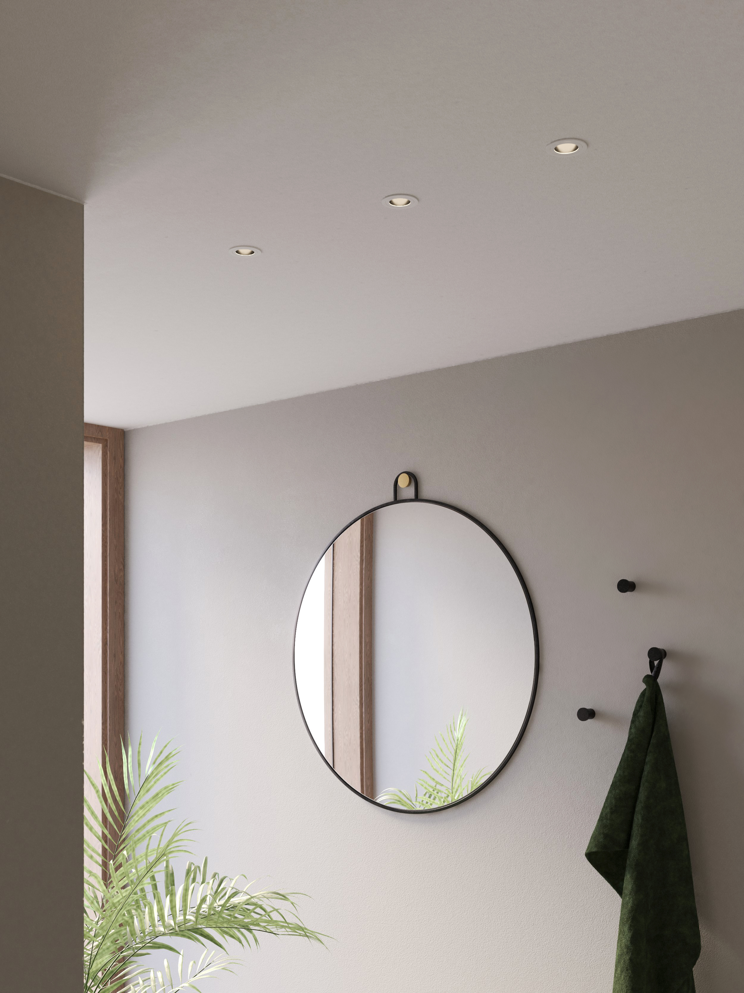 Pinhole Slimline Round Fixed FR IBS IP65 excl. GU10 mat wit