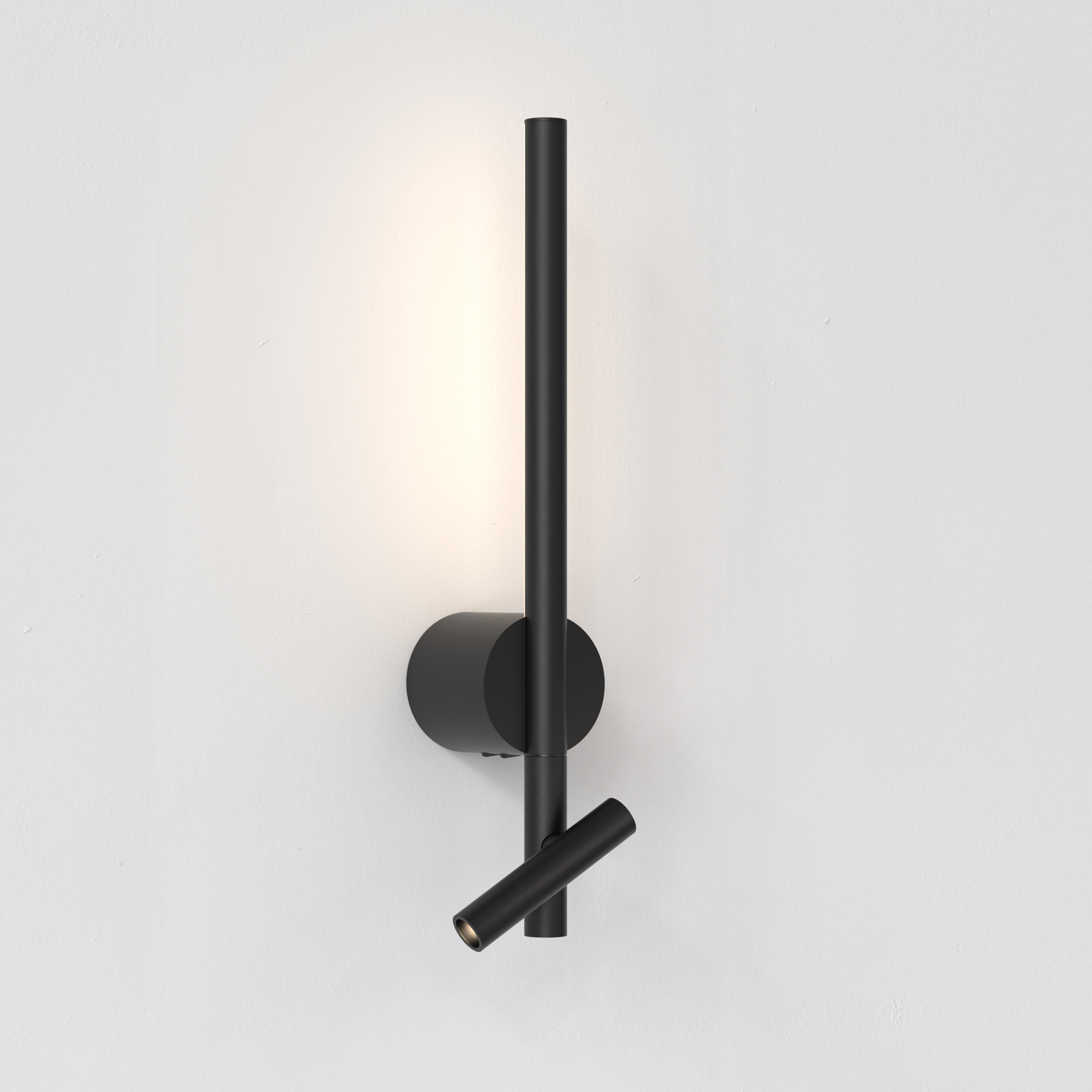 Baton Reader LED wandlamp 2700K mat zwart