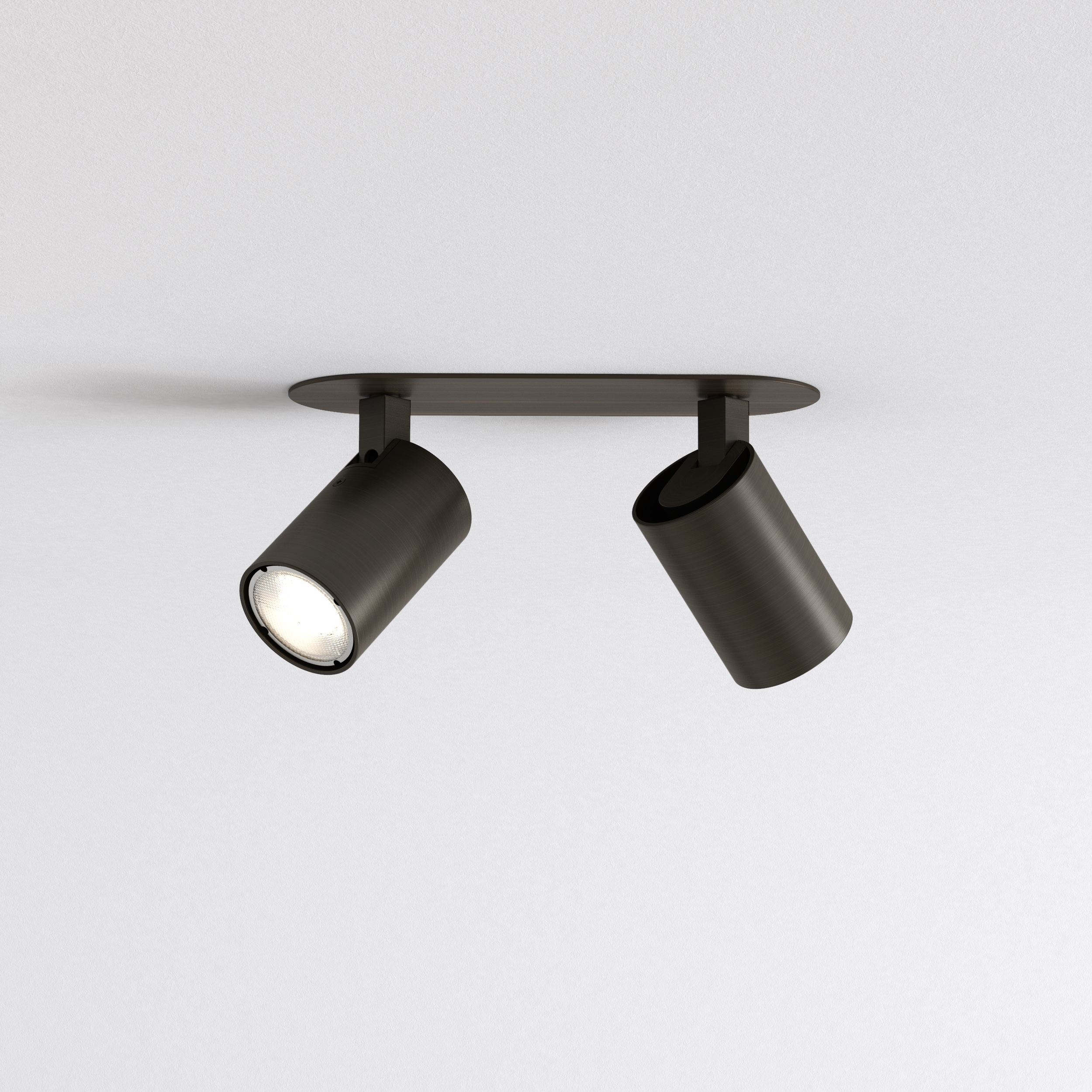Ascoli Twin Recessed inbouwspot excl. 2x GU10 brons