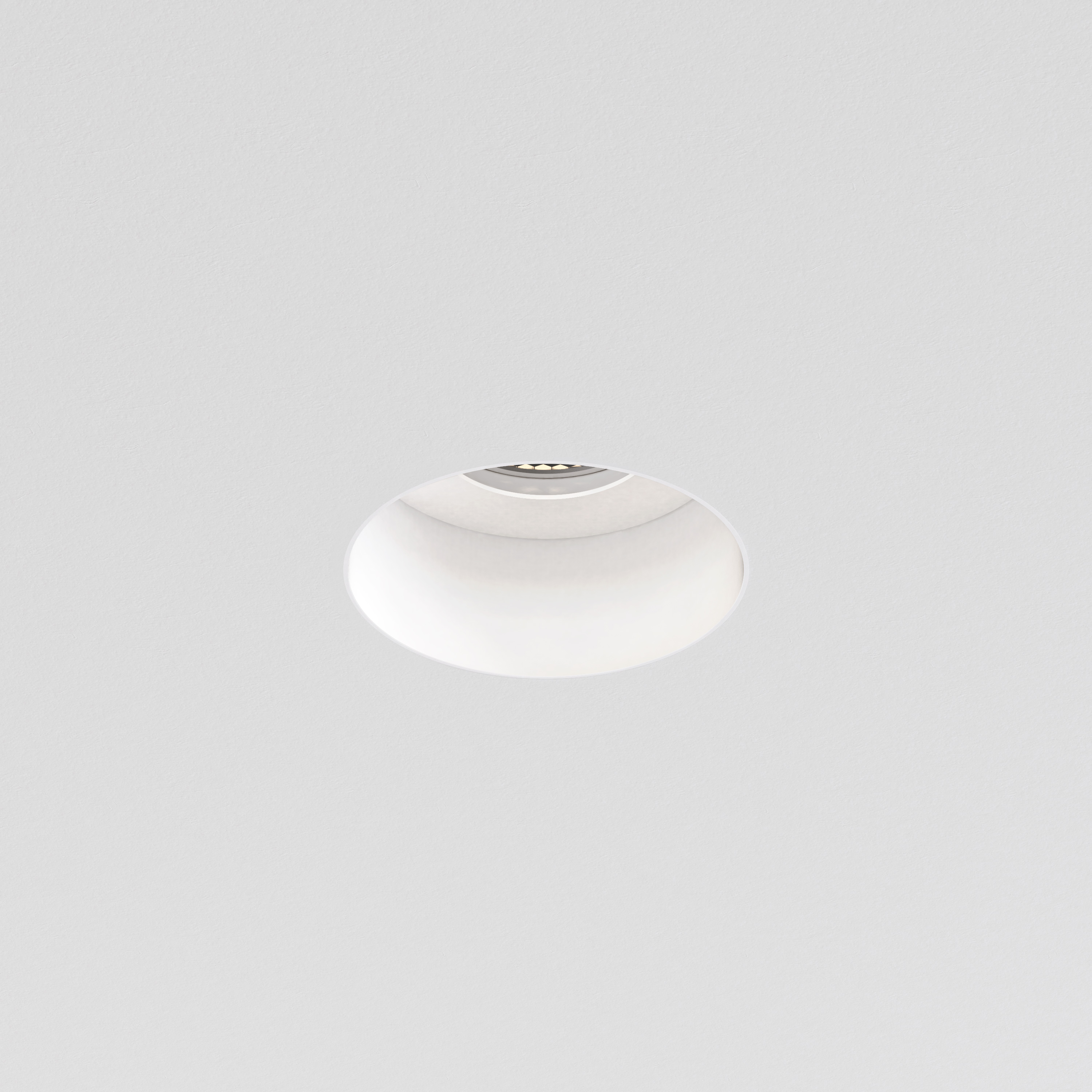 Trimless Slimline Round Fixed FR inbouwspot IP65 excl. GU10 mat wit